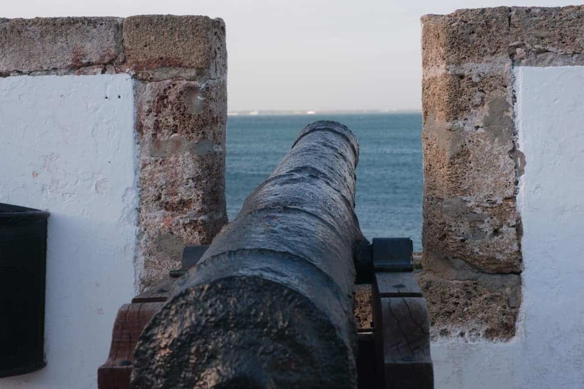 Kanone in Cádiz