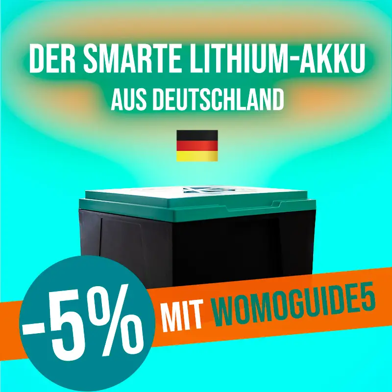 Lithium-Batterie Saftkiste mit Rabattcode "Womoguide5" 5% billiger kaufen