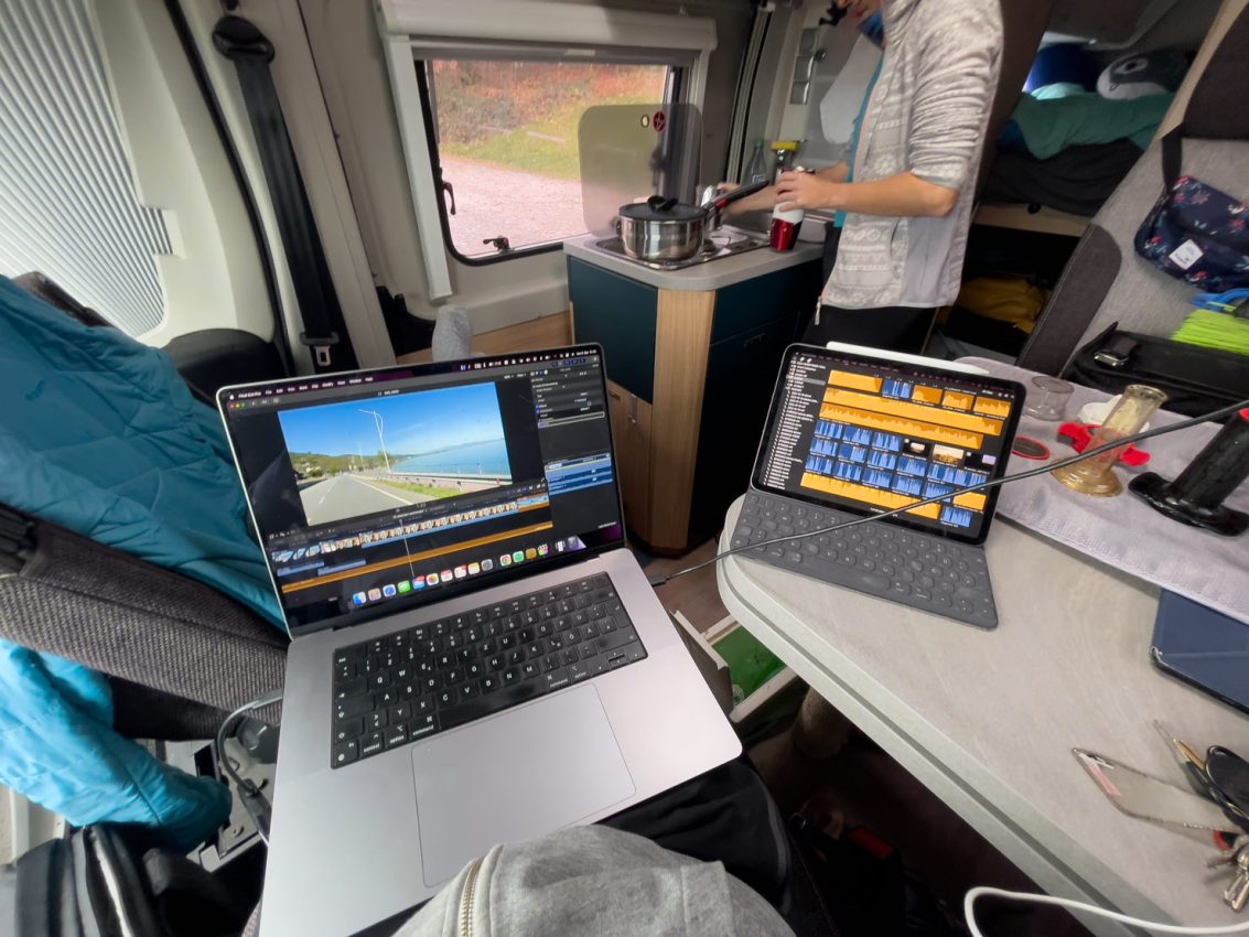 Videoschnitt Im Wohnmobil