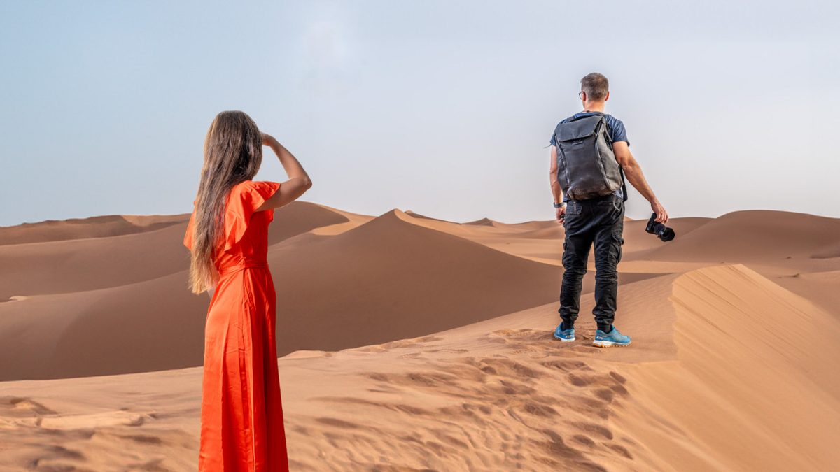 Wir In Der Sahara Mit Peak Design Everyday Backpack Rucksack