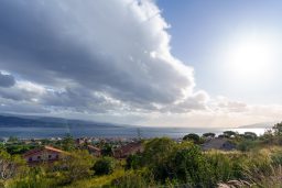 Straße Von Messina Von Messina Aus Gesehen