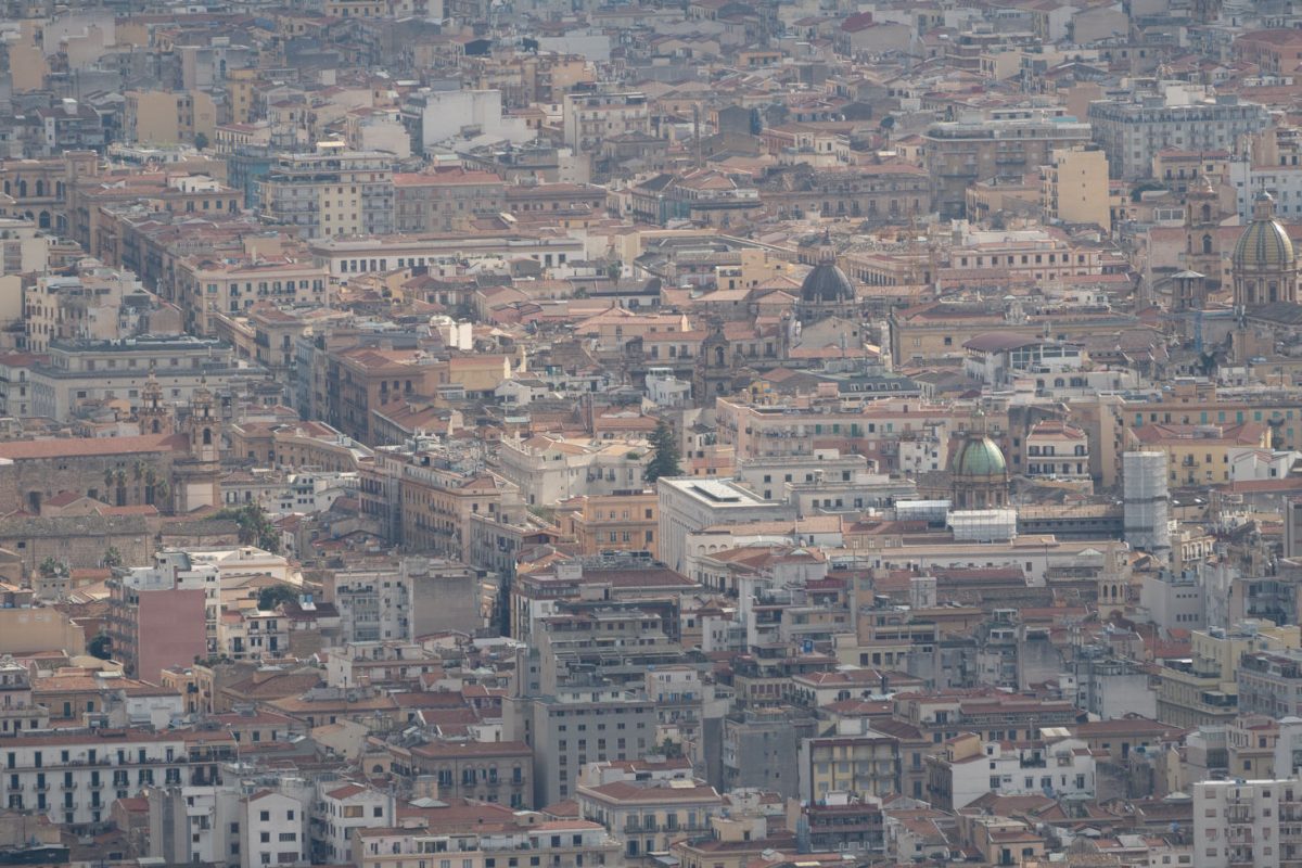 Palermo von oben vom Monte Pelegrino