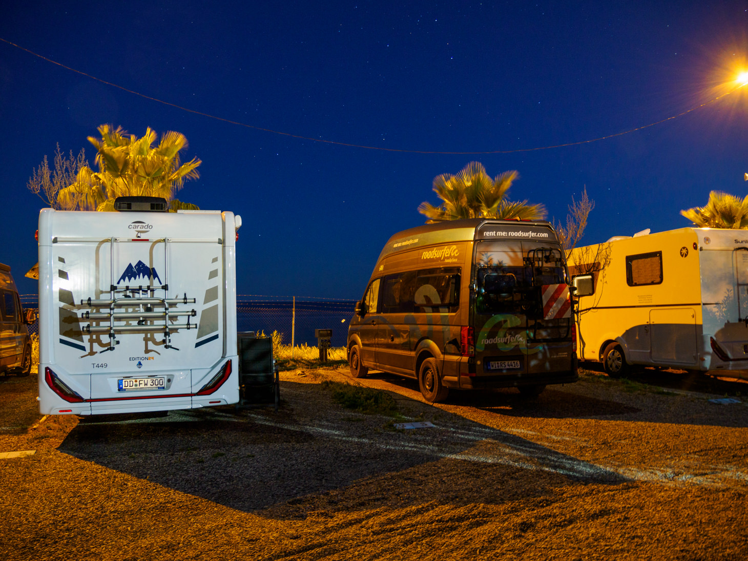 Stellplatz Area Málaga Beach: Parzellen