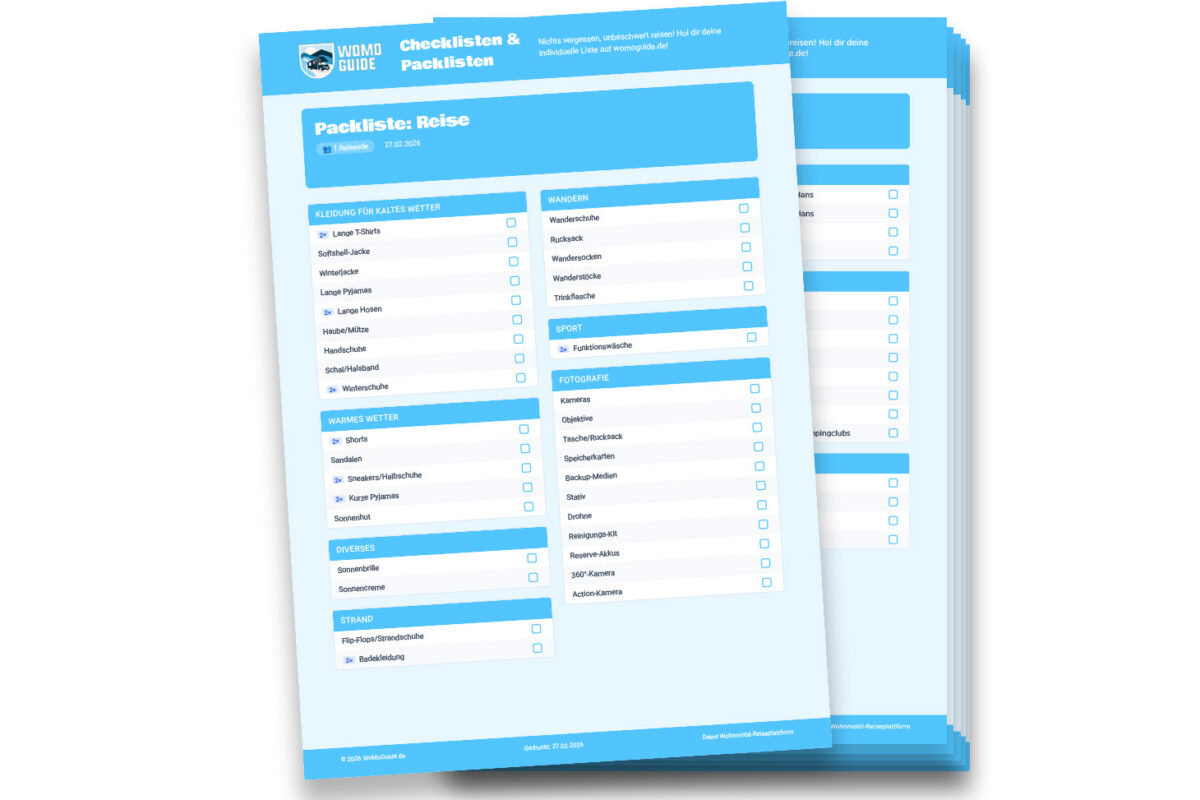 Vor Abfahrt-Checkliste