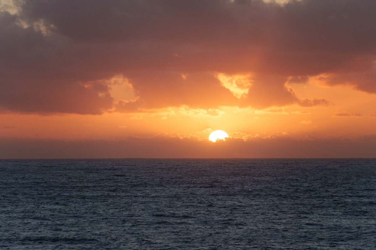 Sonnenuntergang an der Kelten-Festung