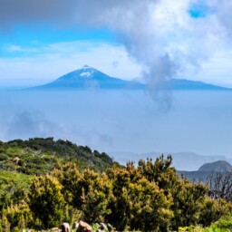 El Teide Von La Gomera Aus Gesehen El Teide Von La Gomera Aus Gesehen