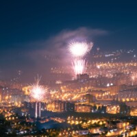 Silvesterfeuerwerk in Las Palmas de Gran Canaria Silvesterfeuerwerk in Las Palmas de Gran Canaria