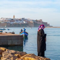 Szene am Fluss vor Rabat Szene am Fluss vor Rabat