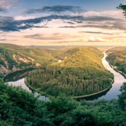Die Saarschleife Von Oben Die Saarschleife Von Oben