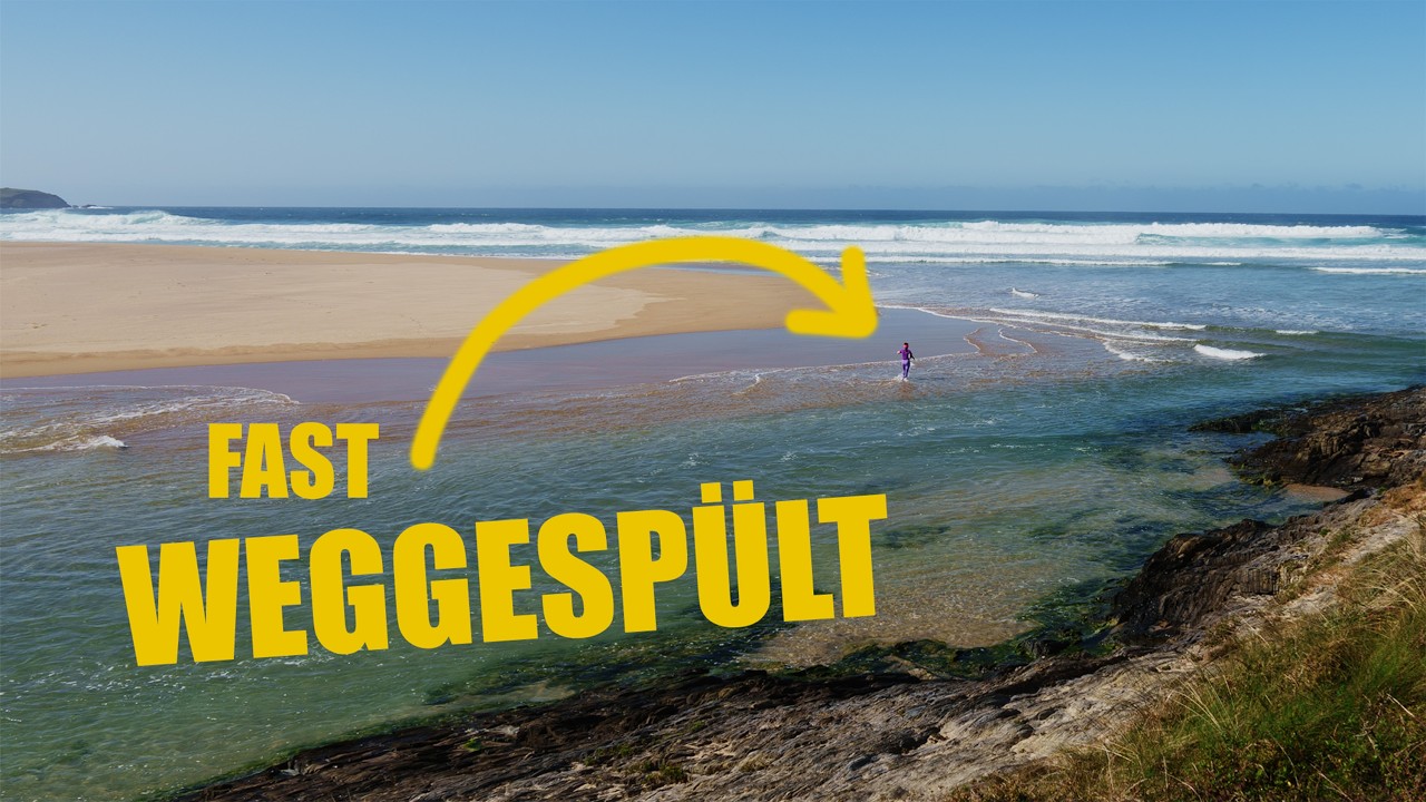 Unfreiwillig In Der Strömung An Den Höchsten Klippen Europas Und Galicien Ganz Relaxt Im Camper-Van